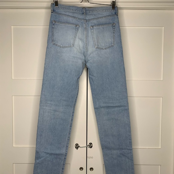 Saint Laurent Ripped Blue Denim Pants - Picture 4 of 7